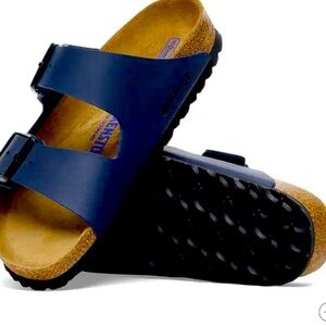 NWT BIRKENSTOCK Arizona Soft Footbed
Birko-Flor - Blue Sz M12